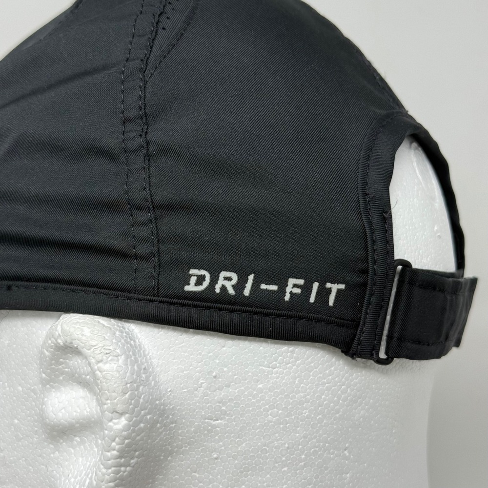 Nike Featherlight Dri-FIT Running Hat Black Adjustable Performance Cap OSFM - Picture 3 of 13